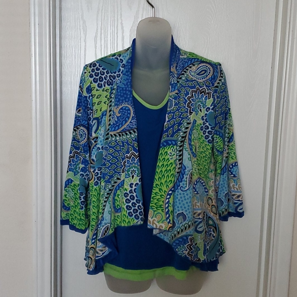 Slinky jacket and tank combo